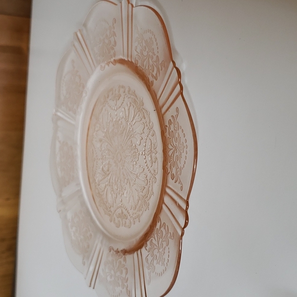 MacBeth Evans Depression Glass Etched Plate - Picture 3 of 4